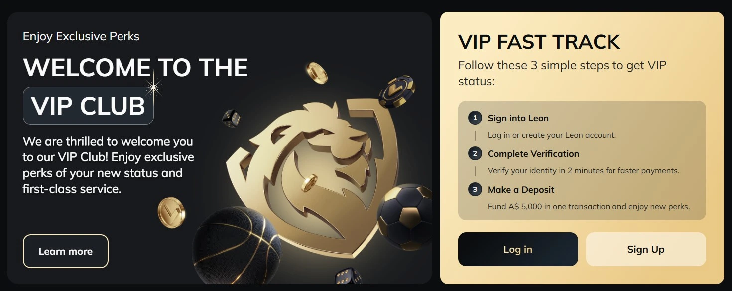 VIP club themed promotion image with premium perks